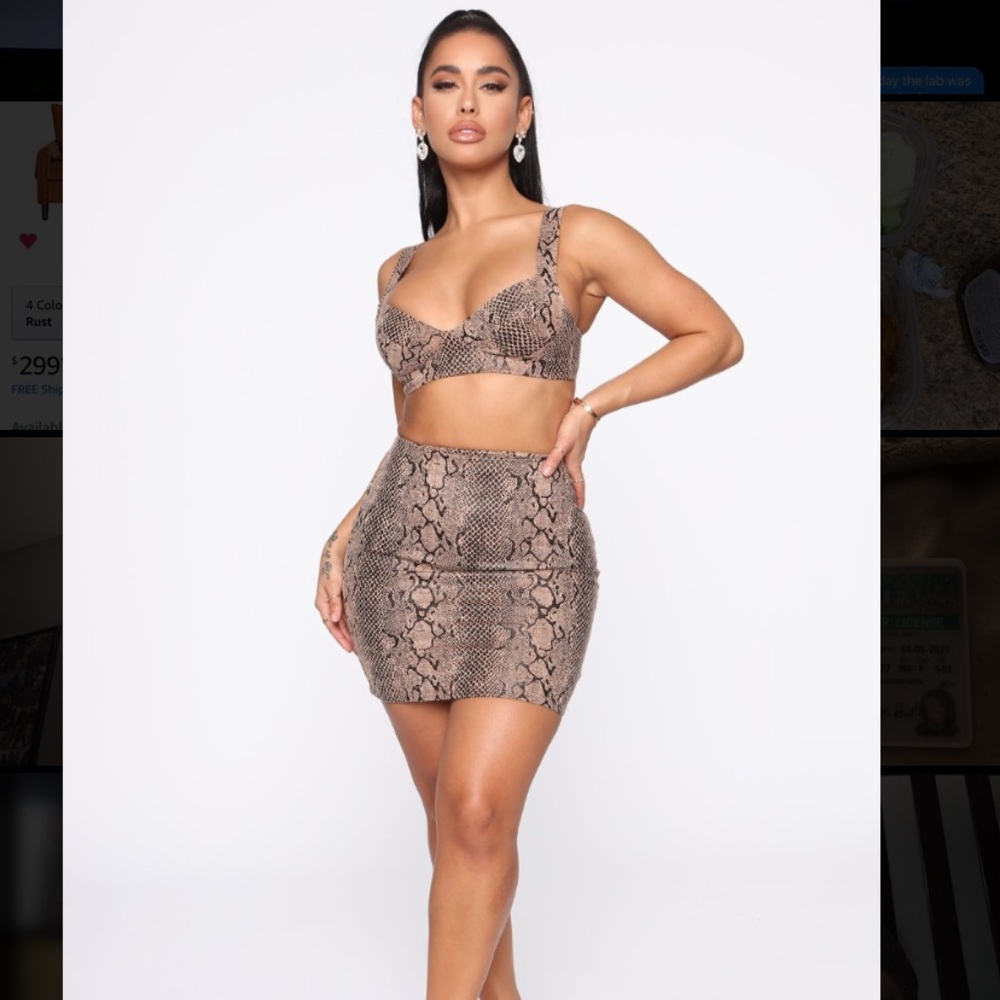 Not hiss Anymore Skirt Set